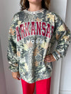 Arkansas Camo Sweatshirt in Red