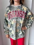 Arkansas Camo Sweatshirt in Red