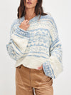 Dani Pattern Sweater in Cloud Combo