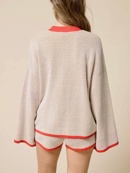 Orchard Breeze Sweater Cardigan in Natural