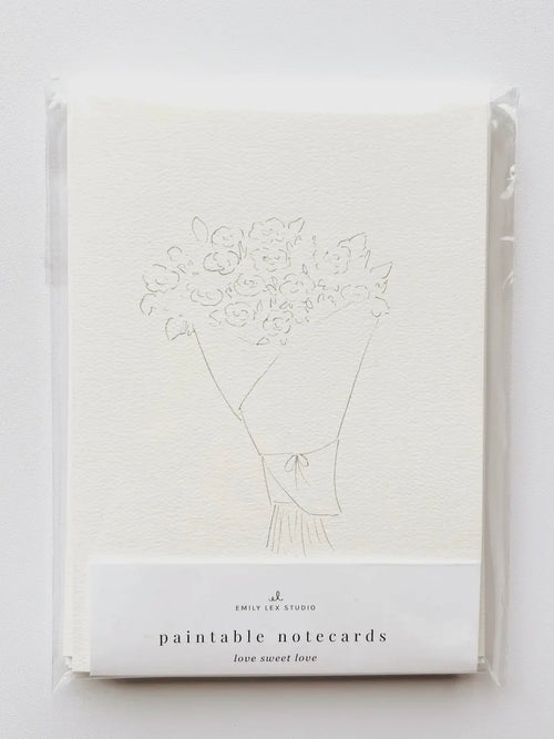 Love Sweet Love Watercolor Notecard Set