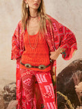 Libertine Reversible Robe in Cayenne