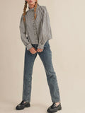 Stripes Are A Neutral Button Up in Black