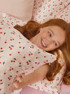 Standard Satin Pillowcase in Cherry Print