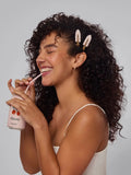 Recycled Plastic Creaseless Clips 4pc in Cherry Print