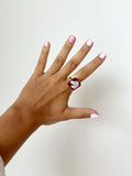 Porcelain Symbol Ring in Horse