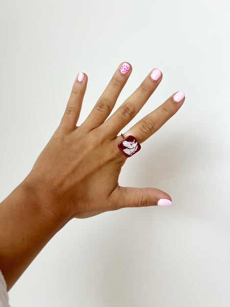 Porcelain Symbol Ring in Horse