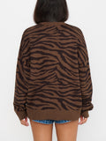 Seasons Sweater in Wild Tiger Graphic Knit