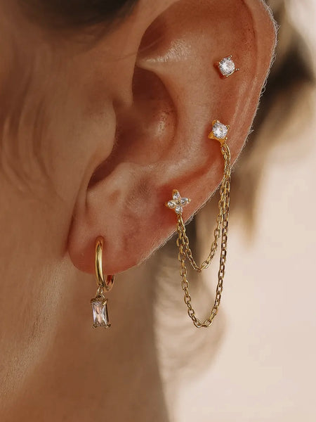 Roussa Chain Earring Set