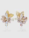 Iridescent Corsage Cluster Studs
