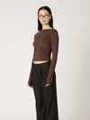 Isabeau Top in Espresso