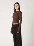 Isabeau Top in Espresso