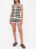 Kirby Top in Island Noir Stripe