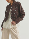 Ryland Band Jacket in Double Espresso