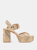 Bobby Deco Heel in Gold