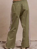 Street Scallops Track Pant in Sage & Lilac