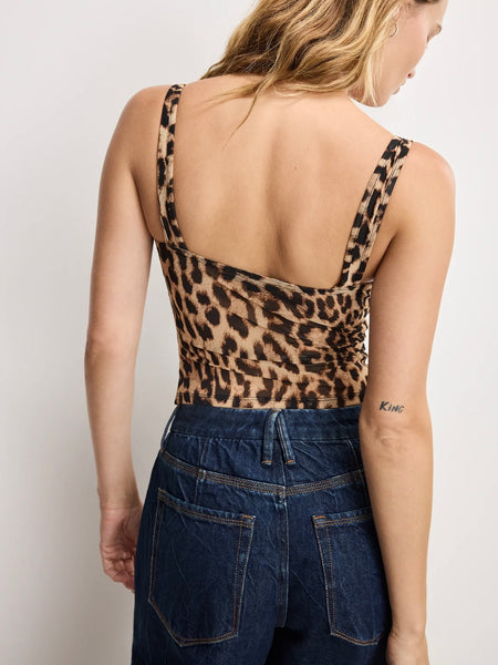 Mesh Bustier in Lucky Leopard