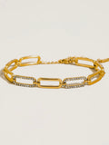 Evasion Glam Rhinestone Chain Bracelet