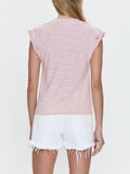 Olivia Tee in Ruby Stripe