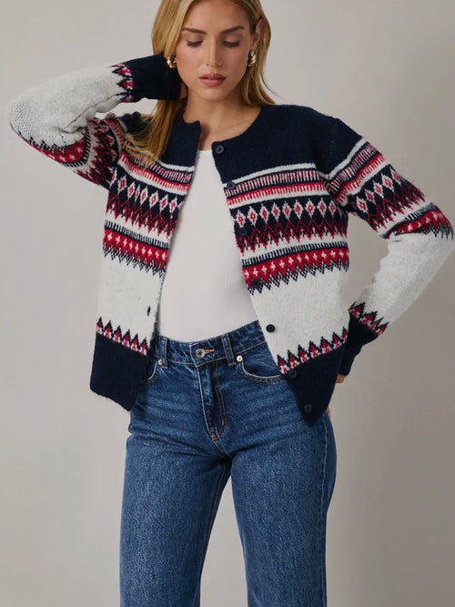 Nordic Nomad Sweater in White
