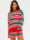 Callie Sweater in Ruby Stripe