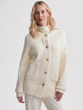 Pensdale Relaxed Knit Jacket in Egret