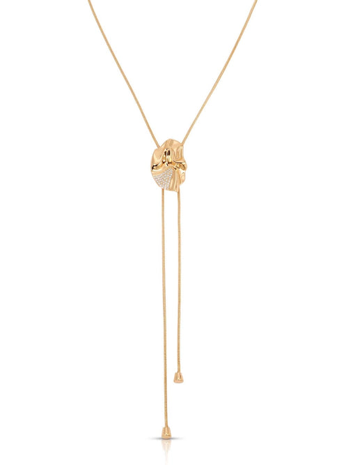 Molten Shine Bolo Necklace