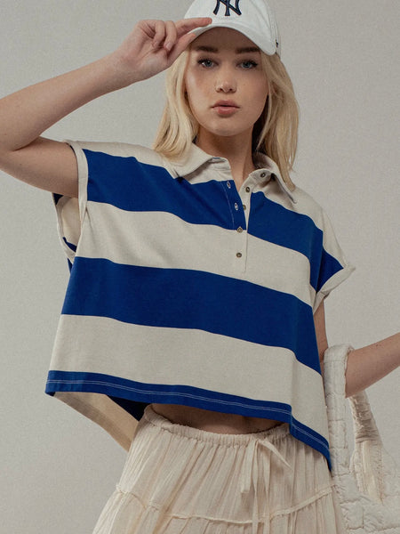 Forever Striped Tank in Off White & Beige