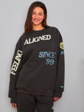 The Alignment Tour Crewneck in Charcoal