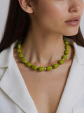 Olivie Chunky Necklace in Green