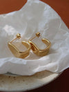 Ninelle Sculpted Wave Hoops