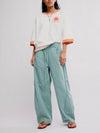 Something Good Pant in Blue Trellis Combo