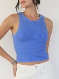 Vintage Vibes Tank in Bay Blue