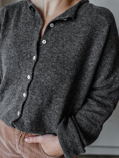 Piper Cardigan in Charcoal