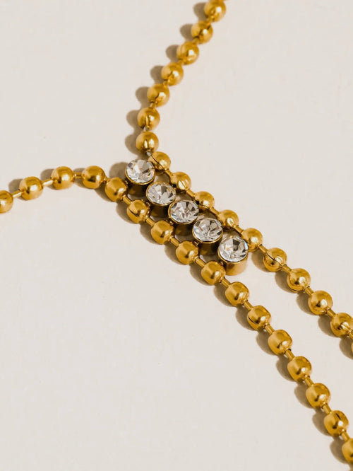 Zephine CZ Lariat Necklace