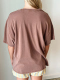 Must Be Mineral Oversized Tee in Chestnut