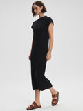 Cheston Relaxed Knit Dress in Black