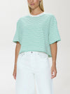 Mae Tee in Vert Stripe