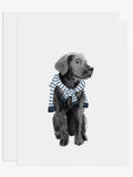Preppy Black Lab Greeting Card