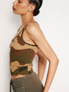 Slim Rib Tank in Fatigue Camo