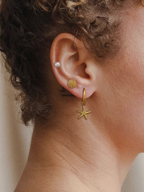 Cecile Shell Earring Set