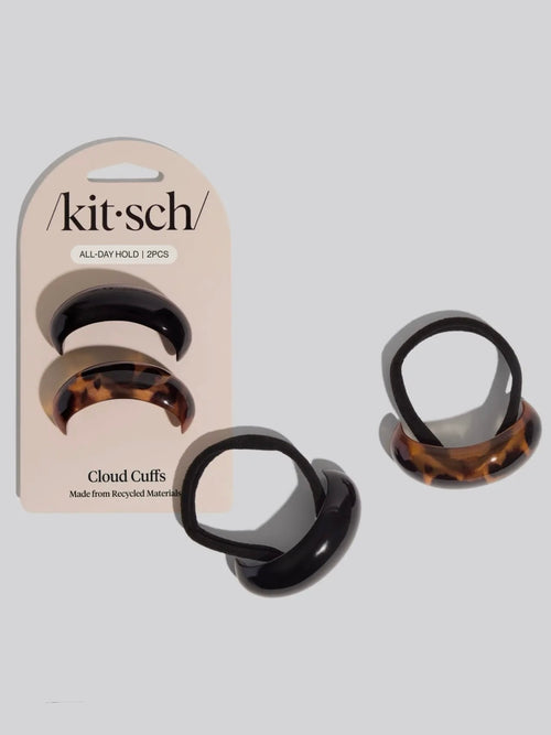 Black & Tort Cloud Cuffs Medium