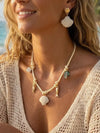 Coastal Coral Drop Earrings