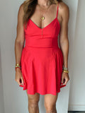 Falling Short Mini in Red
