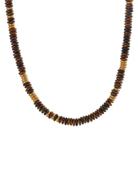Tiger Eye Beaded Necklace
