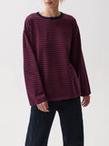 Reena Oversized Tee in Velvet Navy