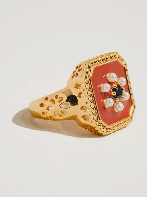 Rouge Enamel Ring