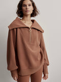 Vine Half Zip in Rawhide