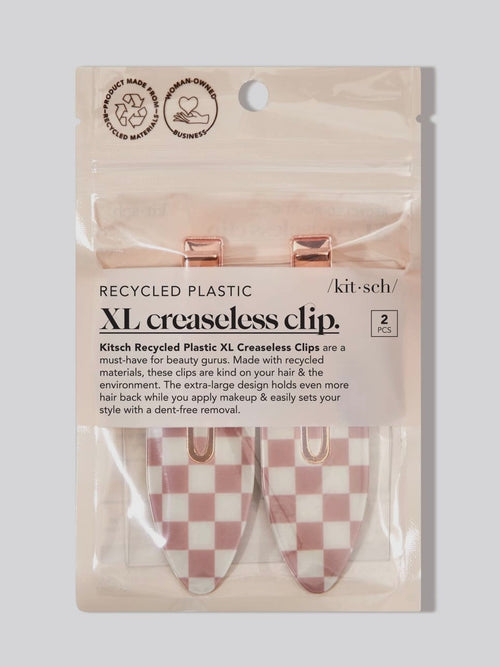 Recycled Plastic XL Creaseless Clips 2pc in Terracotta