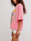 In Spring Tee in Pink Poppy Combo